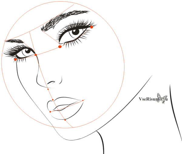 Поэтапные рисунки для срисовки лица