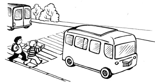 Раскраски безопасность на дороге для детей