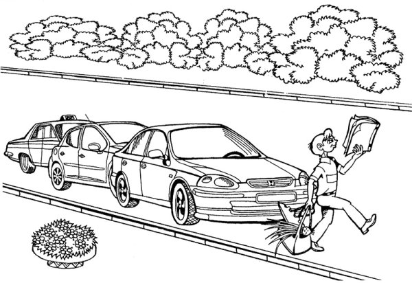 Раскраски в дорогу