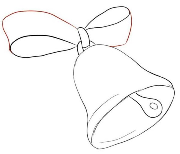 Колокольчик карандашом