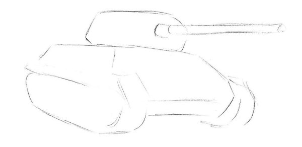 Танк т-34 рисунок карандашом