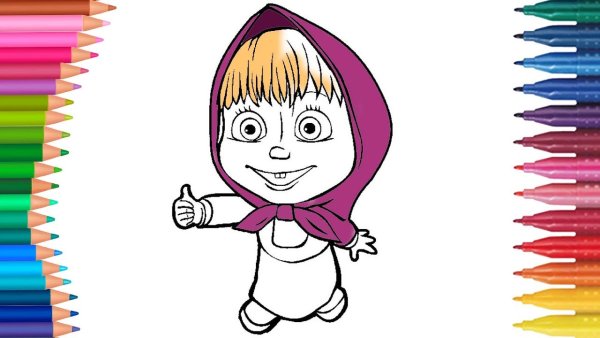 Рисовалка Маша и медведь