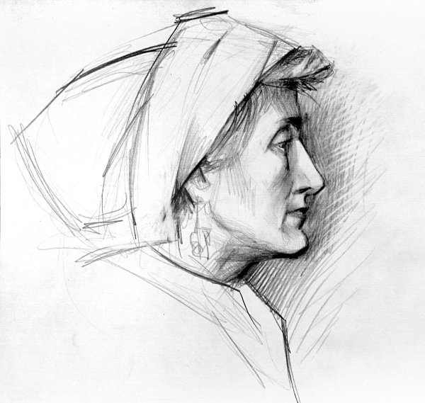 Портрет человека в ракурсе