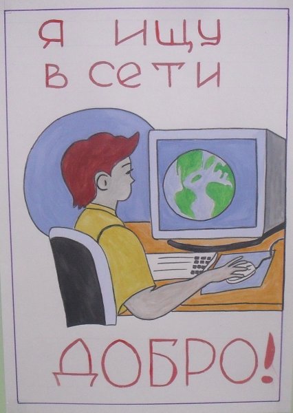 Детские рисунки на тему интернет