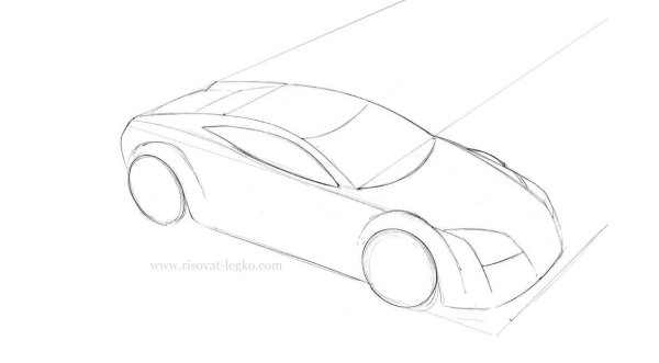Рисунки авто карандашом для начинающих