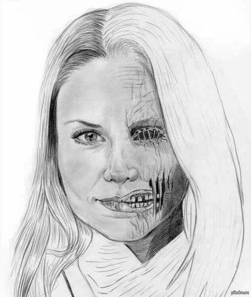 Эскиз макияжа