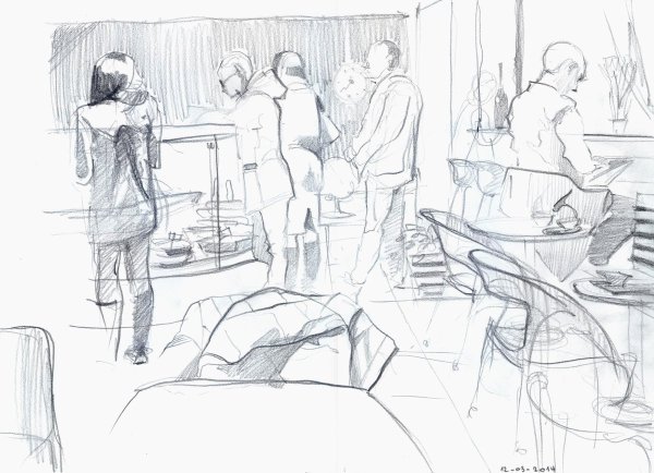 Групповые Наброски людей