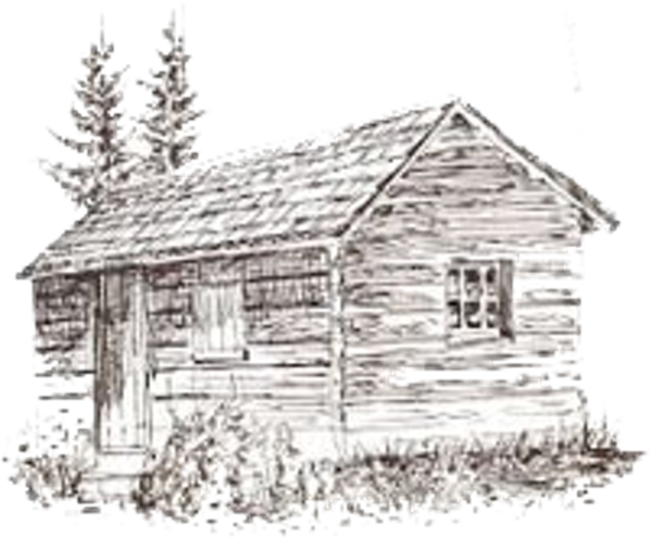 Зарисовки деревянных домов