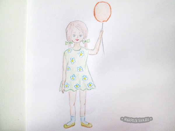 Мальчик с шариками раскраска