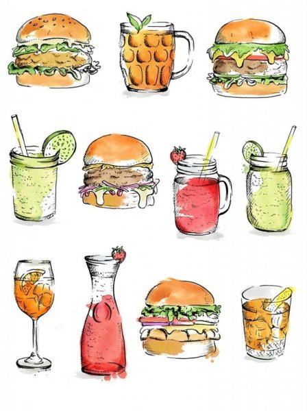 Скетчинг еда