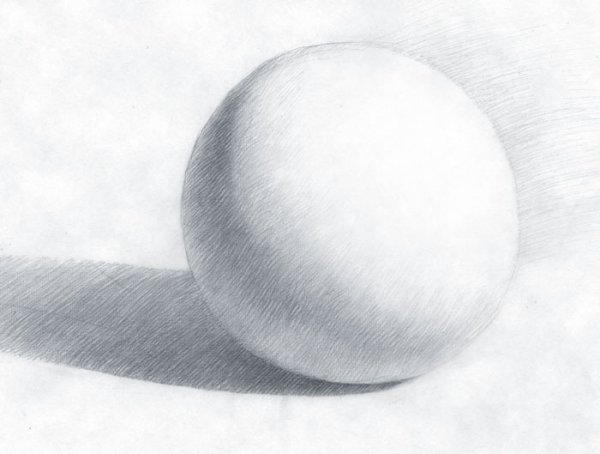 Шар Светотень штриховка