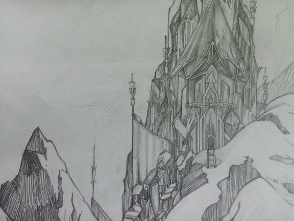 Замок снежной королевы раскраска