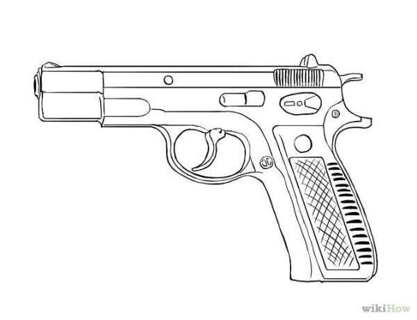 Пистолет карандашом