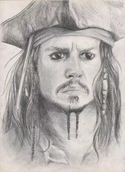 Уилл Тернер карандашом