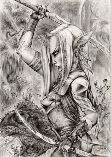 Фэнтези карандашом