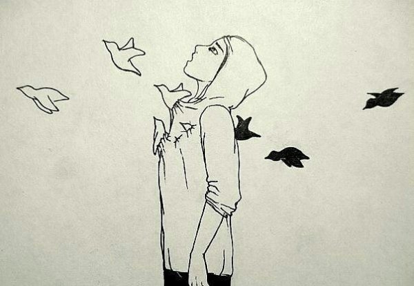 Рисунки карандашом грустные