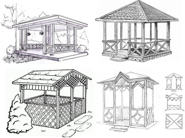 Беседка для школы