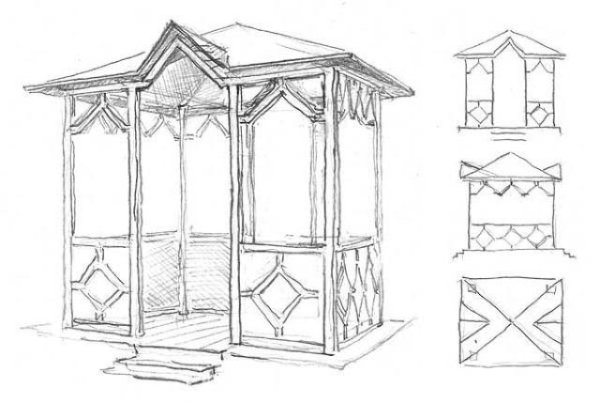 Беседка для рисования