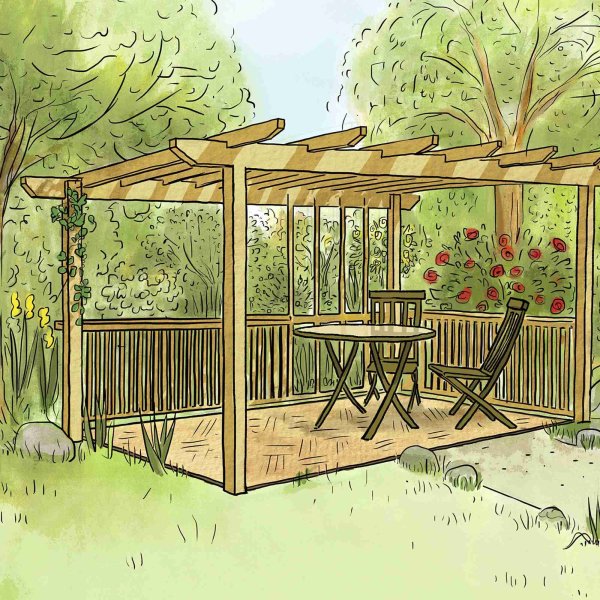 Сад рисунок
