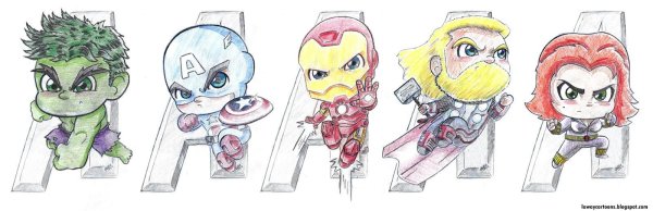 Бэтмен карандашом