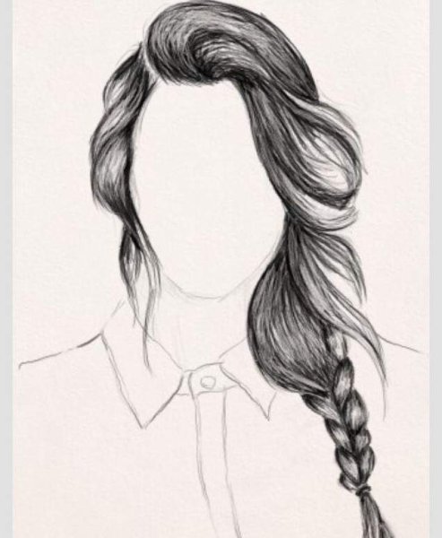 Причёски для девочек рисунки для срисовки