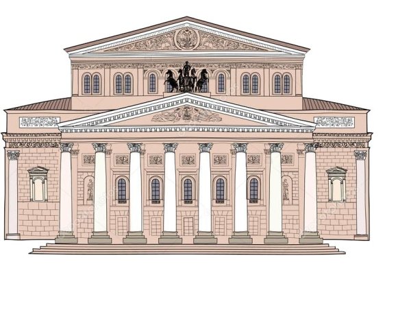 Большой театр в Москве вектор