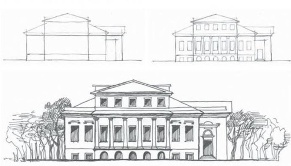 Фасад здания Графика