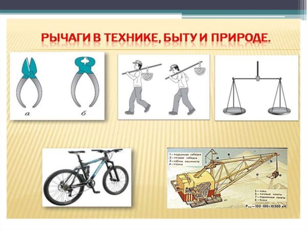 Рычаги в технике
