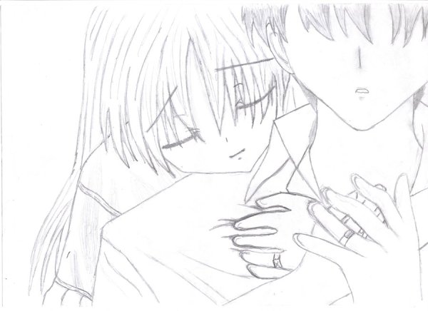 Аниме пара для срисовки