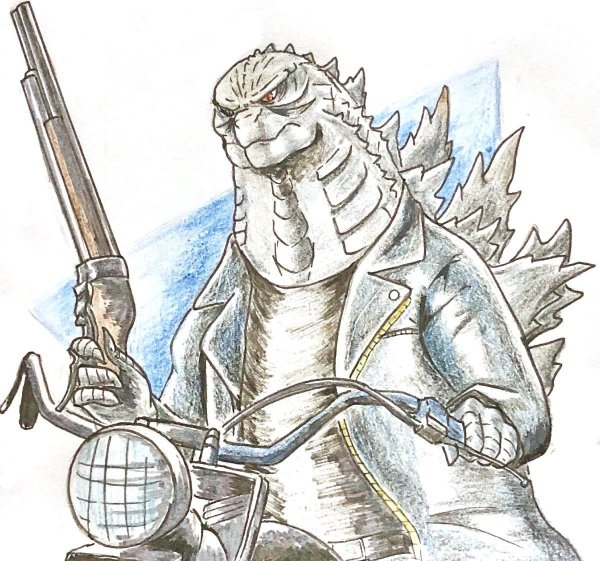 Ручка Годзилла