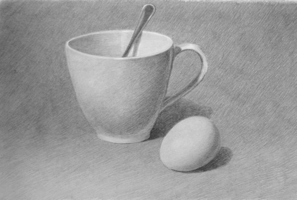 Натюрморт простым карандашом