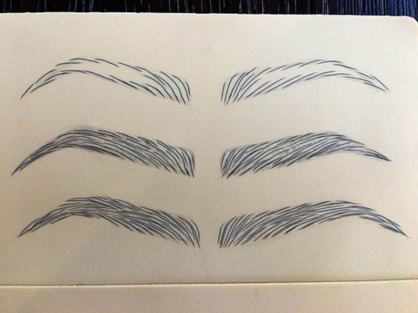 Прорисовка бровей карандашом