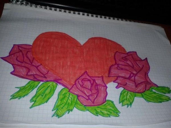 Рисунки для мамы лёгкие и красивые