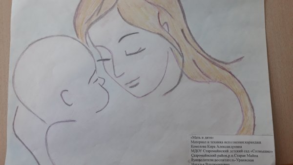 Фото мамы рисунок