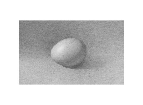 Нарисовать яйцо карандашом