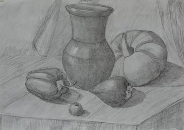 Зарисовки натюрморта