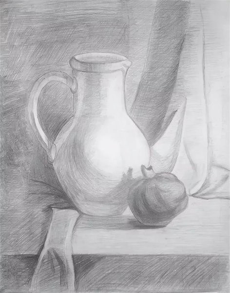 Натюрморт карандашом