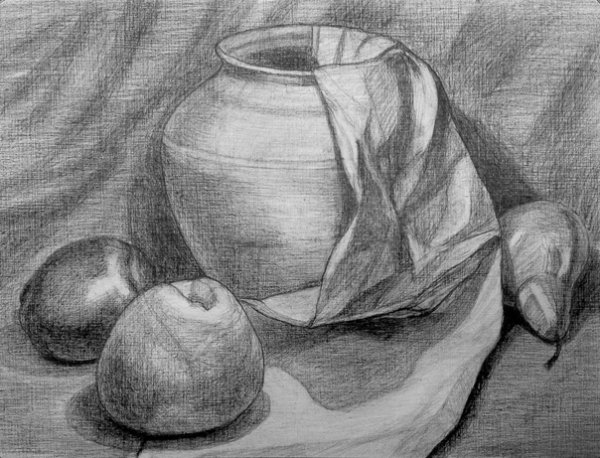 Натюрморт карандашом