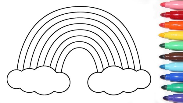 Схематическое изображение радуги