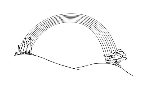 Радуга полоска раскраска