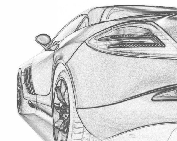 Рисунок автомобиля карандашом