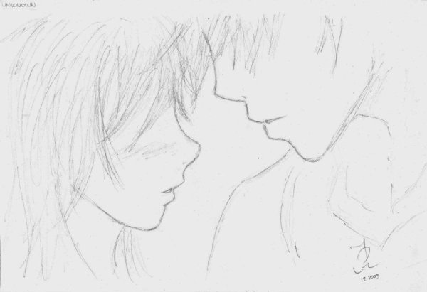 Аниме пары срисовка для начинающих