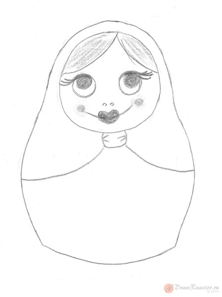 Раскраска русские матрешки