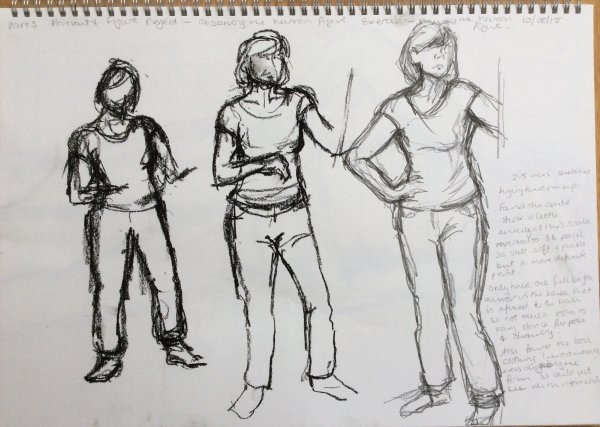 Зарисовки людей карандашом в полный рост