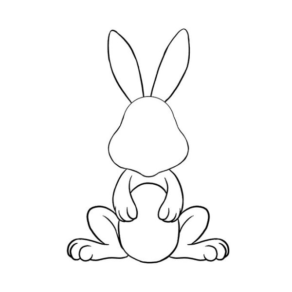 Нарисовать пасхального кролика