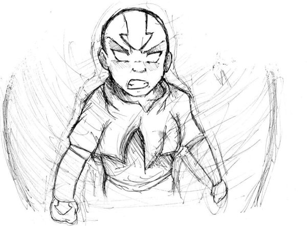 Аватар аанг для срисовки