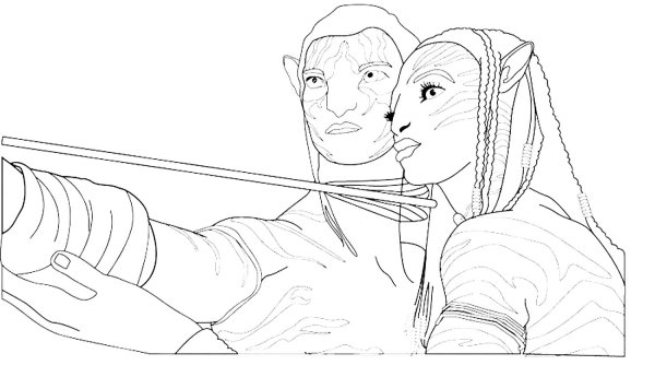 Раскраска аватар фильм