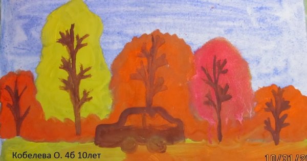 Рисование лес точно Терем расписной