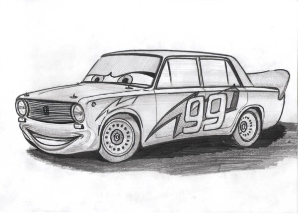 Машина рисунок