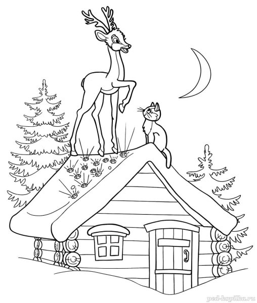 Раскраска по сказке серебряное копытце